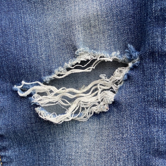 Articles Of Society Distressed Skinny Jeans in Blue - Picture 5 of 9
